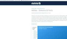 
							         Adidas - Statistics & Facts | Statista								  
							    