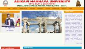 
							         Adikavi Nannaya University								  
							    
