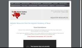 
							         Adjuster Resources - Licensing, Training, Continuing Education								  
							    