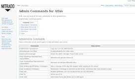 
							         Admin Commands for Atlas - Nitradopedia EN - Nitrado-Wiki								  
							    
