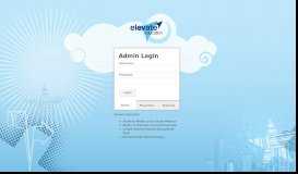 
							         Admin Login - Elevate Education - Portal								  
							    