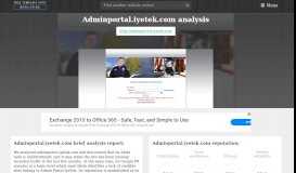 
							         Admin Portal IyeTek. iyeTek Administration Portal - Sign In								  
							    