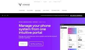 
							         Admin Portal - Vonage Business								  
							    