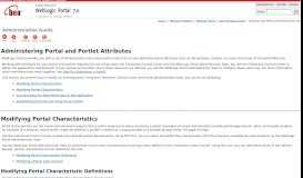 
							         Administering Portal and Portlet Attributes - Oracle Help Center								  
							    