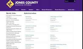 
							         Administration - Jones County School System								  
							    