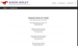 
							         Administration - Nixon-Smiley Consolidated Independent School ...								  
							    