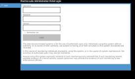 
							         Administration Portal - Practice Labs								  
							    
