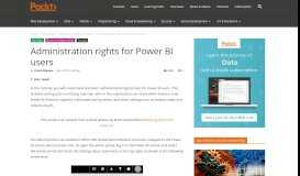 
							         Administration rights for Power BI users | Packt Hub								  
							    