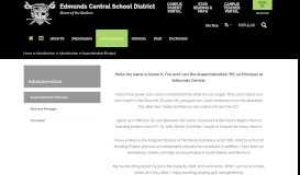 
							         Administration / Superintendent/Principal - Edmunds Central School								  
							    