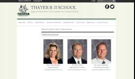 
							         Administration - Thayer R-II School								  
							    