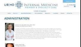 
							         Administration - UBMD Internal Medicine								  
							    