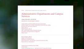 
							         Administrative Departments and Campus Services | The University of ...								  
							    