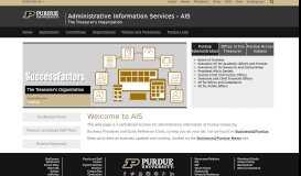 
							         Administrative Information Services - AIS - Purdue University								  
							    