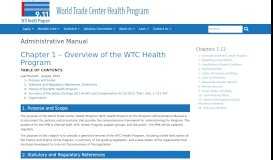 
							         Administrative Manual - WTC Health Program - CDC								  
							    