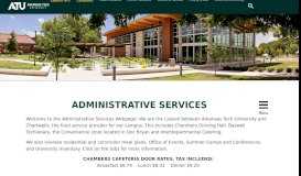 
							         Administrative Services | Arkansas Tech University								  
							    