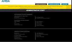 
							         Administrative Staff - AMDA								  
							    