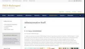 
							         Administrative Staff – INES-Ruhengeri								  
							    