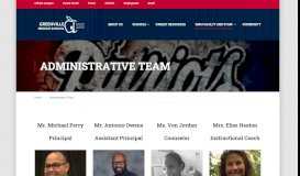 
							         Administrative Team – Greenville Middle School								  
							    