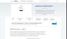 
							         Admin.makemytrip.com website. MMT Extranet - Login ::.								  
							    