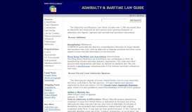 
							         Admiralty and Maritime Law Guide								  
							    