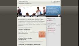 
							         Admisiones - UPR - Portal de Estudiantes								  
							    