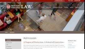 
							         Admission & Aid - Law School - Boston College								  
							    