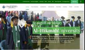 
							         admission – Al-Hikmah University, Ilorin								  
							    