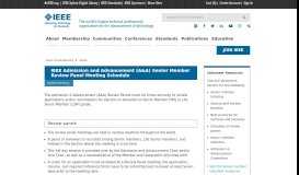 
							         Admission and Advancement(A&A) Senior Member Review Panel - IEEE								  
							    