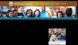 
							         Admission - College of Mount Saint Vincent								  
							    