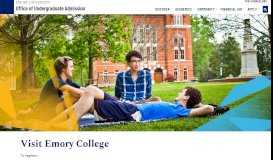 
							         Admission | Emory University								  
							    