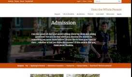 
							         Admission | Hendrix College								  
							    