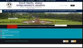 
							         Admission Home, Admission, Shivaji University, Kolhapur								  
							    