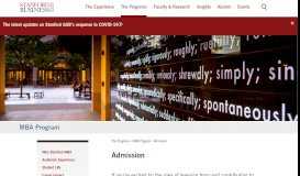 
							         Admission Information for the Stanford MBA Program | Stanford ...								  
							    