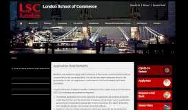 
							         Admission Information Of London School Of Commerce								  
							    