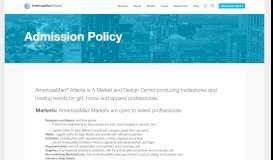 
							         Admission Policy | AmericasMart Atlanta								  
							    