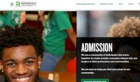 
							         Admission | Roosevelt University								  
							    