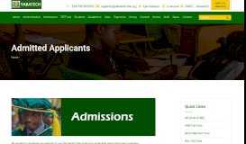 
							         Admissions | Admitted Applicants | Yaba College of Technology Lagos ...								  
							    