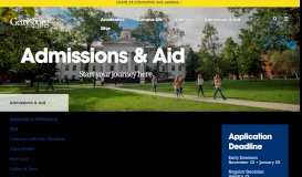 
							         Admissions & Aid - Gettysburg College								  
							    
