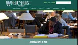 
							         Admissions & Aid | Mercyhurst University								  
							    