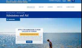 
							         Admissions and Aid | New College of Florida								  
							    