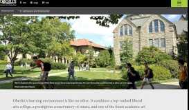 
							         Admissions and Financial Aid | Oberlin College and Conservatory								  
							    