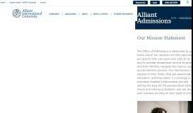 
							         Admissions & Applications | Alliant International University								  
							    