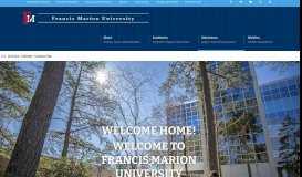 
							         Admissions Apply, Financial Assistance - Francis Marion University								  
							    
