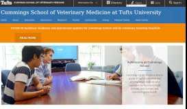 
							         Admissions at Cummings School - Cummings School of Veterinary ...								  
							    