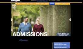 
							         Admissions | Chamberlain International School								  
							    