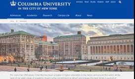 
							         Admissions | Columbia University in the City of New York								  
							    