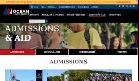 
							         Admissions – Community Colleges | Ocean County College NJ								  
							    