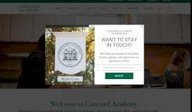 
							         Admissions - Concord Academy								  
							    