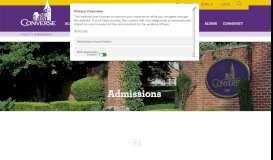 
							         Admissions - Converse College								  
							    