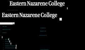
							         Admissions - Eastern Nazarene College								  
							    